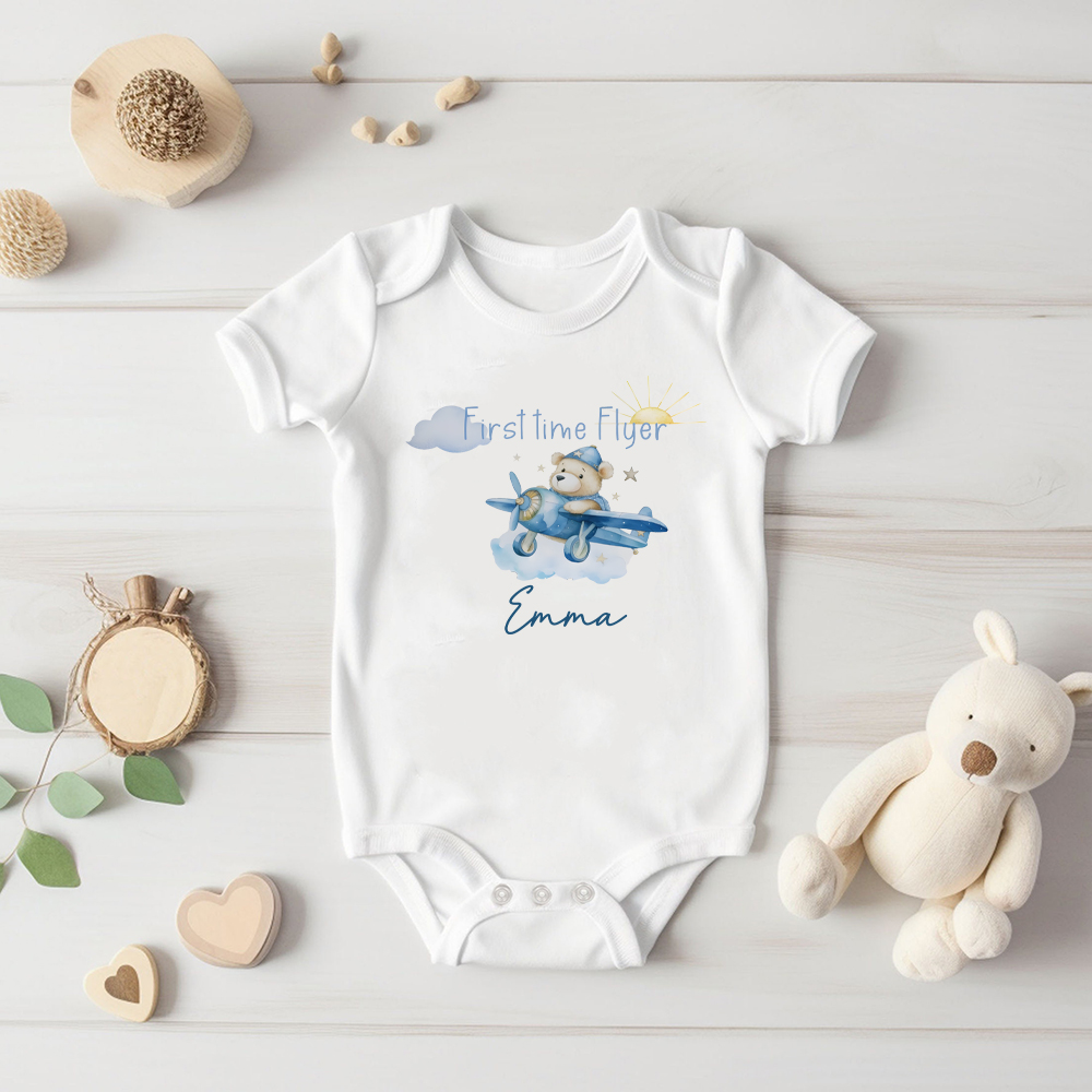 Custom Name Frist Time Flyer&b - Baby Clothing Names recension och pris