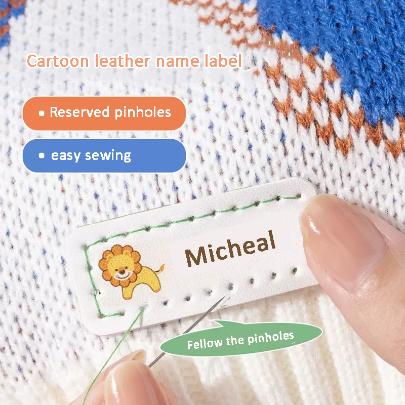 Customized Name Leather Laser  - Baby Clothing Names recension och pris