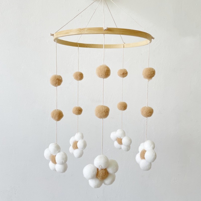 Ins Nordic Fur Ball Flower Win - Baby Clothing Store recension och pris