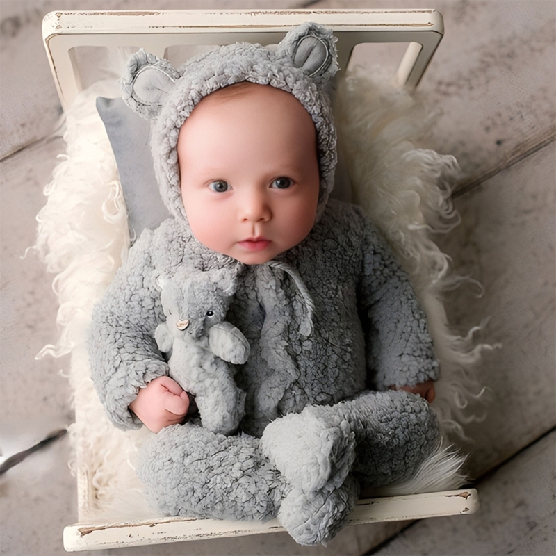 2Pcs Photography Props for Bab - Baby Clothing Onesies recension och pris